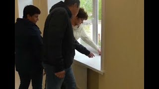 Приёмка 1 и 2 этажей пристроя 3 поликлиники после проведённого капитального ремонта Приёмка 1 и 2 этажей пристроя 3 поликлиники после проведённого капитального ремонта