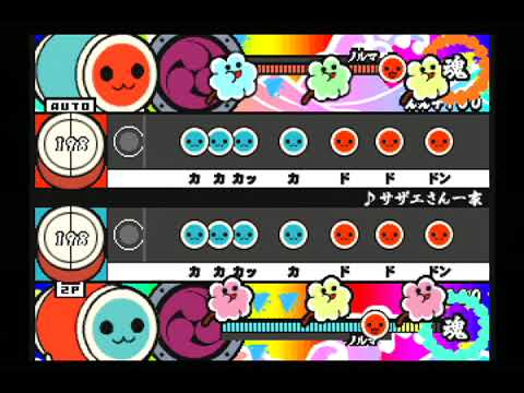 サザエさん一家 【太鼓の達人タタコンでドドンがドン】