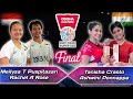 Final  meilysa  rachel ina vs crasto  ponnappa ind  badminton odisha master 2023