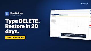 Delete Safely, Restore Users, Run Big Jobs | XpertAdmin Part 4
