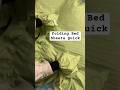 Fold A Fitted Bed Sheet Easily | #easy #shortvideo #bedsheets #folding #organized