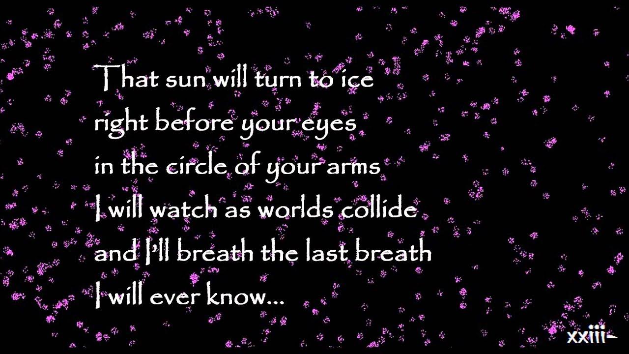 I so let you go. I so let you go