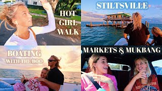 weekend in my life living in MIAMI VLOG (hot girl walks, boating to stiltsville, markets, &amp; mukbang)