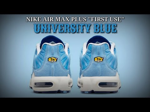 nike air max plus first use university blue