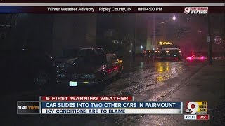 Slick streets cause problems for motorists across the Tri-State