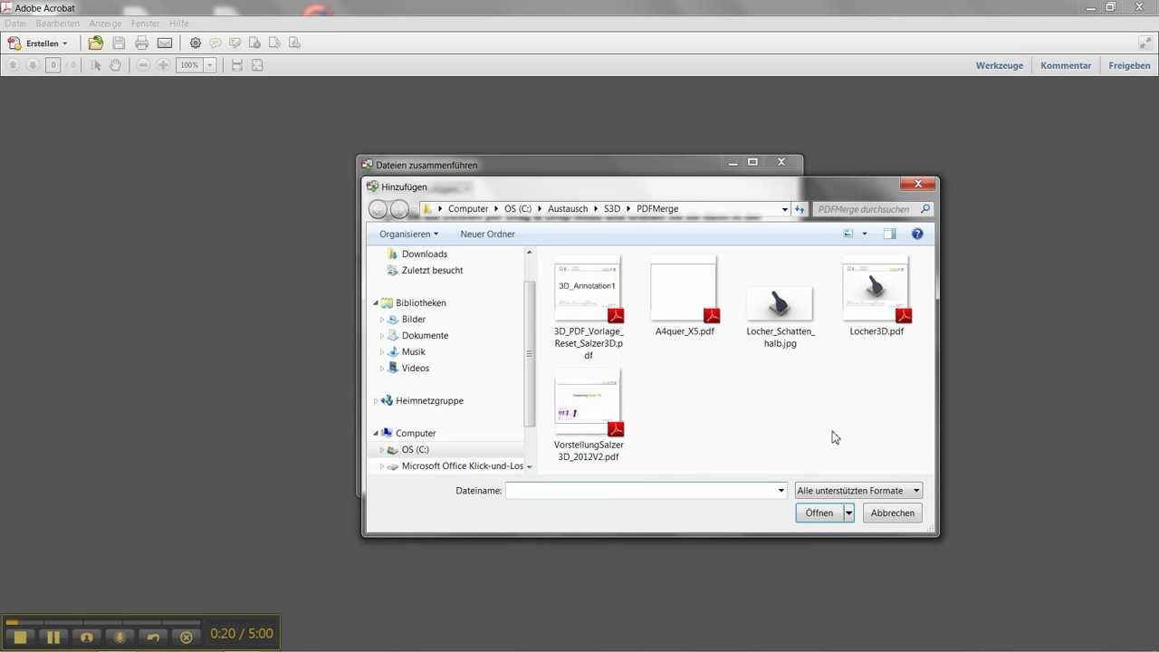 3d Pdf Mit Einem Beliebigen Pdf Dokument Vereinen 3d Pdf Teil 3 Youtube