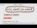 ❓Question & Answers | How, When and Where | Class 8 History | NCERT