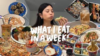 what i eat in a week  living alone as a phd student, quick and easy meals, *realistic* for me :)