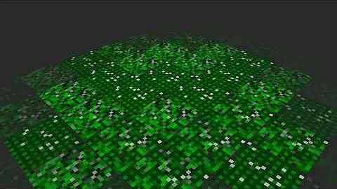 Plane geometry with custom groups,  data textures, and object grid wrap effects - threejs demo