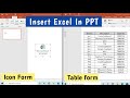 Insert excel in powerpoint  link excel to ppt 