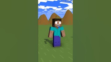 Help Herobrine Climb the Mountain (Bones - Imagine Dragons) #herobrine #bones #minecraft #shorts