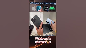 iPhone IOS 18 vs Samsung One UI 7 Powerful Animation Comparison #shotrs #iphone #samsung #trending