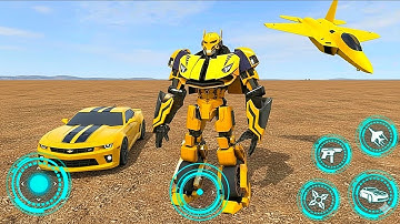 Robot Justice War: Car Jet Transformers Game 2025 4 - Android Gameplay