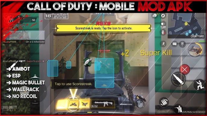 CALL OF DUTY MOBILE MOD APK v1.8.41, No Root/Antiban/Wall/Aimbot/Esp