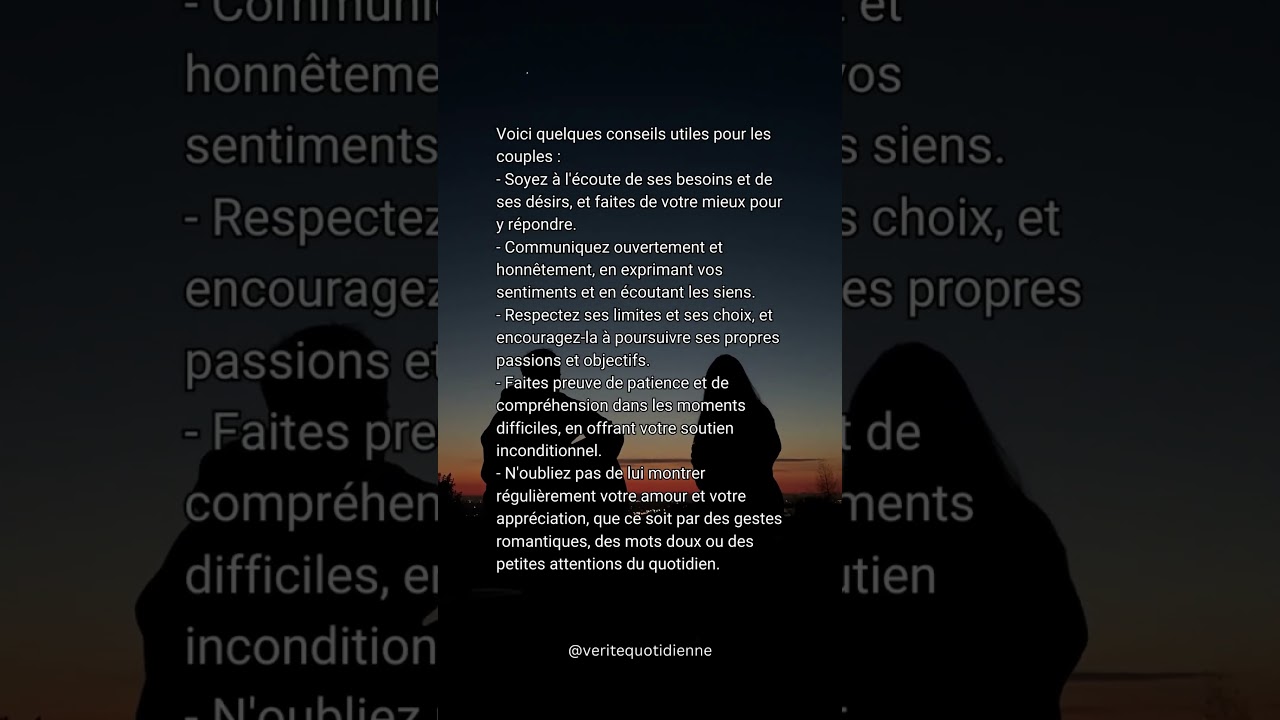 Conseils Utiles pour les Couples 🩵 