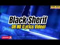 Black Sherif - OH NO (Lyrics Video)