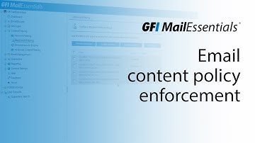 GFI MailEssentials | Email content policy enforcement