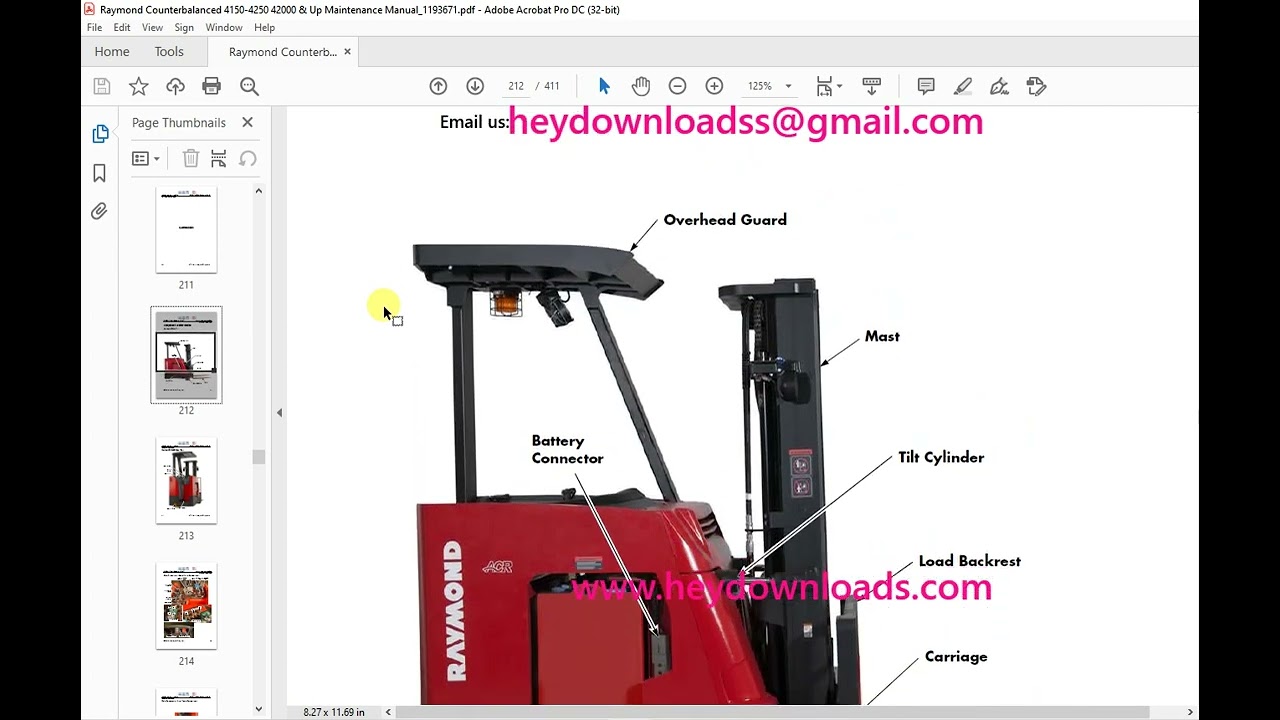Raymond 4150 4250 Stand Up Counterbalanced Lift Truck With The ACR Raymond 4150 4250 Stand Up Counterbalanced Lift Truck With The ACR