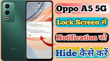 Oppo A5 5g Lock Screen Par Notification Ko Hide Kaise Kare // How To Hide Notification In Oppo A5 5g