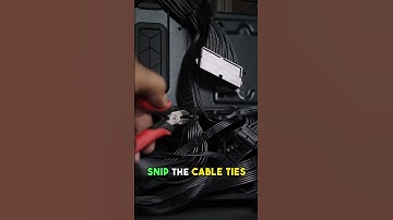 60 second power supply swap! 🤯 For a PC with Braided Cables!
