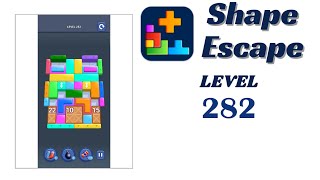 🔥 Shape Escape Level 282 Walkthrough | Can You Solve It? 🧠💥