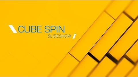3D Cubes Spin Slideshow | After Effects Template | Openers