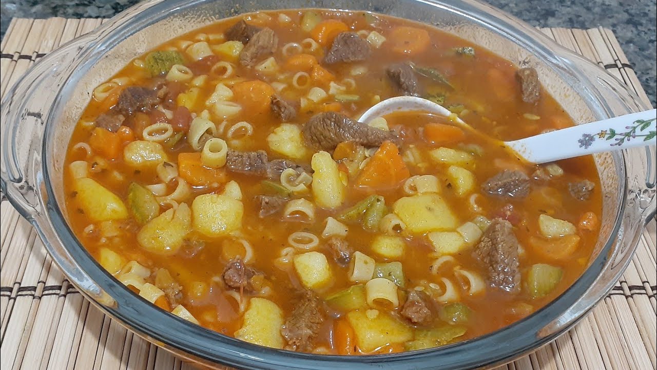 sopa de legumes com carne