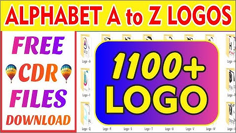 Alphabet A to Z Logo Design 2021 Free Cdr Files Download Coreldraw - Best Graphics 4u