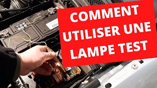 Comment utiliser une lampe test/témoin /How to use a test/indicator lamp