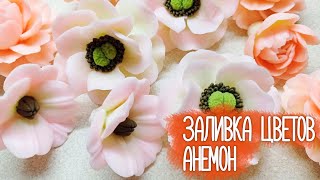 видео: Заливка цветов. Анемон картинка: Заливка цветов. Анемон