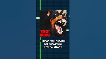 How to make a 21 Savage type beat in FL Studio 🎹 #howtomakeabeat #21savagetypebeat2023  #flstudio21