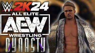 FIRST AEW TRIPLE CROWN CHAMPION- AEW Universe Mode in WWE2k24