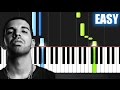 Drake - Fake Love - EASY Piano Tutorial by PlutaX