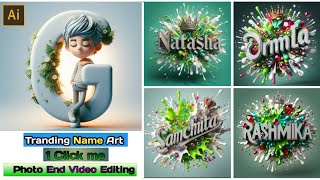 How To Create Name Art Photo | Name Art Video Editing | 3D Viral Name Photo Editing screenshot 4