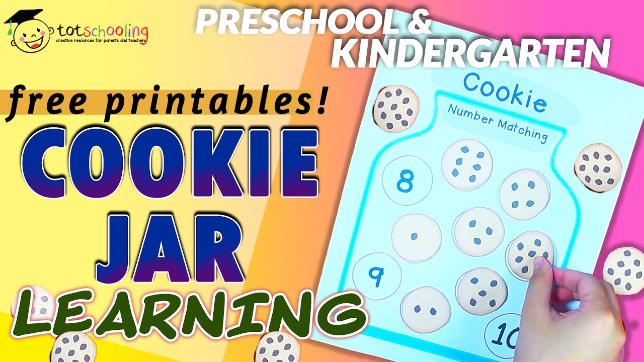 Cookie Jar Learning Matching Number Letter Sounds For Pre School Kindergarten Totschooling Youtube