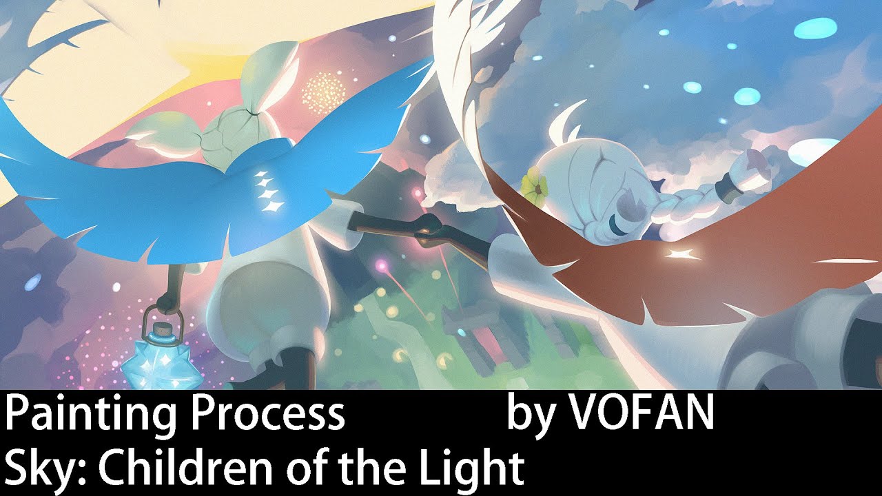 The painting process of Sky: Children of the Light (10 min) 縮圖