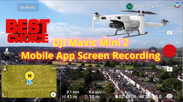 2021 New DJi Mavic Mini 2 Drone Flight in Strong Wind & Updated Mobile App Screen Recording not Fimi