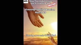 Evening Family Devotion#Family MeetingWithGod#FaithfulFamily#SacredMoments#PrayerAndPraise#TrustGod.