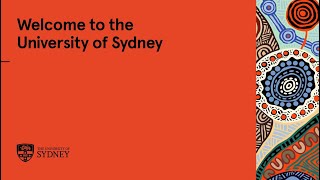 Welcome to the University of Sydney.