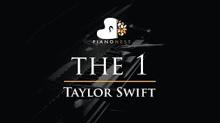 Taylor Swift - the 1 - Piano Karaoke Instrumental Cover with Lyrics видео