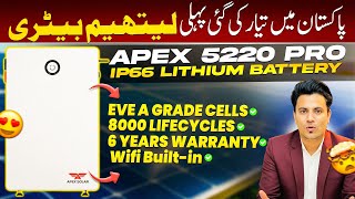 Apex 5220 Pro Ip66 Lithium Battery – 6 Years Replacement Warranty | Power You Can Trust