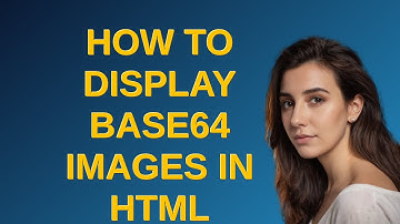 How to display Base64 images in HTML