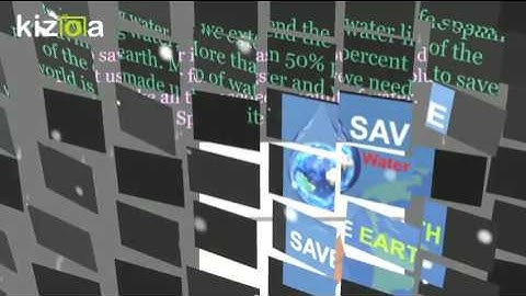 Kizoa Movie - Video - Slideshow Maker: Saving water