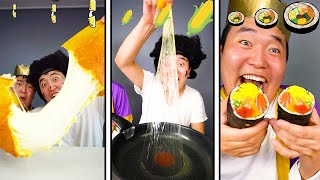 Big vs medium vs small food challenge!! || Giant vs Tiny Funny Mukbang