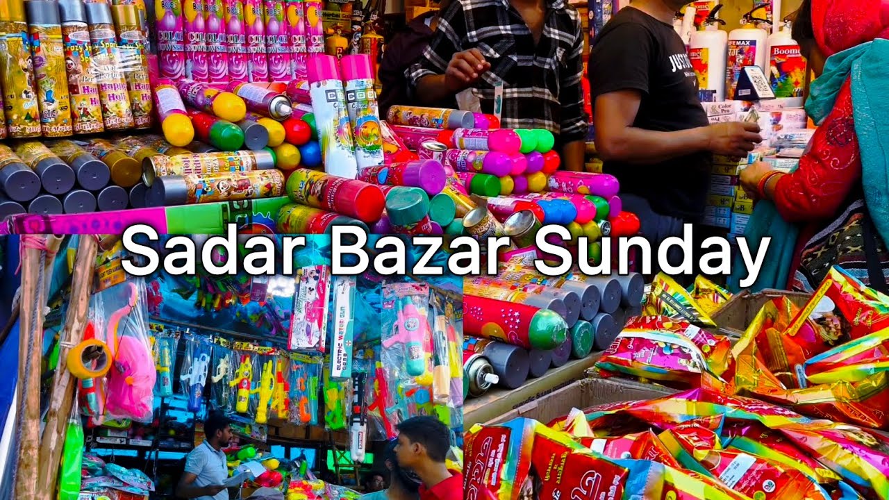 Sadar Bazar Delhi Sunday Market Tour