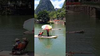 Magični Guiling 🇨🇳 i bamboo rafting #kina #zivotukini #travel #guilin #china #bamboorafting