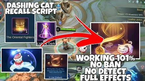 DASHING CAT RECALL SCRIPT | FULL EFFECTS | MLBB - DRACHOULA TV