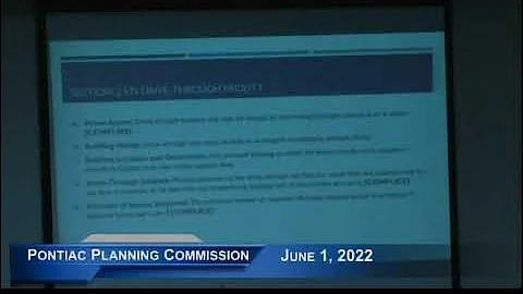 Pontiac Planning Commission 6-1-22