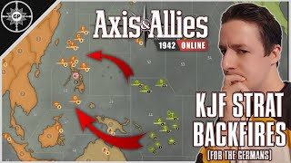 Forcing Myself to KJF! (It Backfires) | Axis & Allies 1942 Online | Allies Full Match