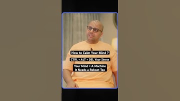 How to Calm Your Mind — Like Rebooting a Machine #gaurgopaldas #calmdown #stressrelief #shorts